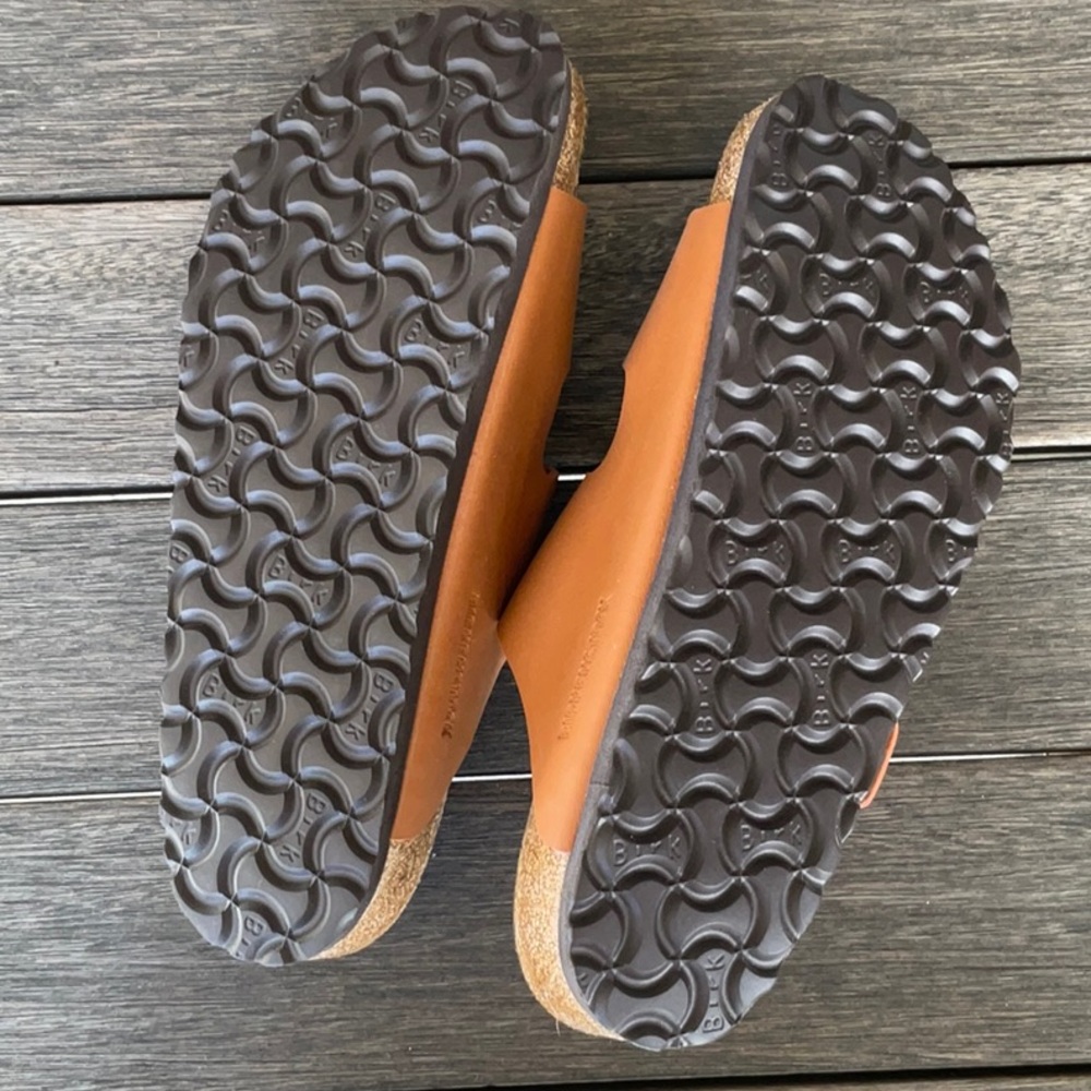 Birkenstock Arizona Light Brown Double Strap Sandals 40 with soft footbed - Picture 4 of 6